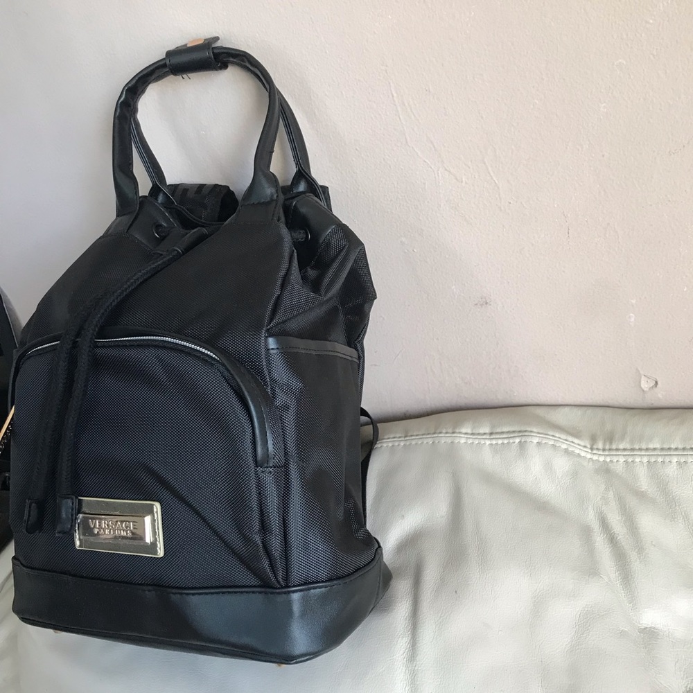 Versace Parfums Backpack Drawstring Bag AUTHENTIC - Picture 3 of 8